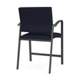 thumbnail image 3 of Newport Reception Waiting 24.5" Steel Hip Chair and / Charcoal Steel / Navy Blue, 3 of 5