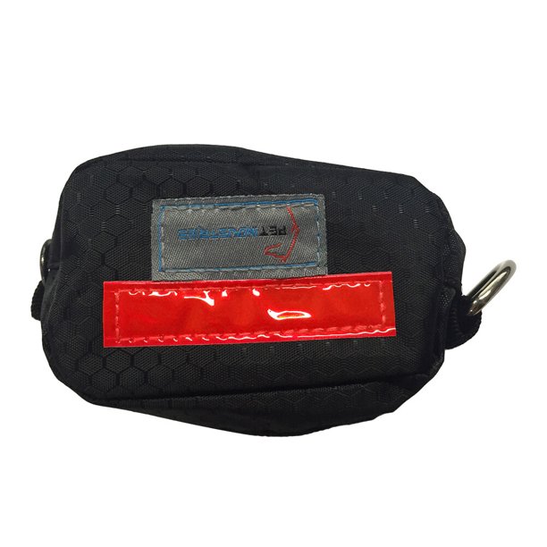 EeaseMX Bolsa para recoger excrementos de cachorros, gatos y perros, con gancho para bolsas de excrementos, portátil (roja)