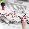 thumbnail image 2 of Extended Large Gaming Mouse Pad 35.4 X 15.7 Inch XXL Full Desk Japanese Art Style Cherry Blossom & Sakura Mousepad Non-Slip Rubber Base Big Keyboard Mat with Stitched Edges for Home Office, 2 of 6