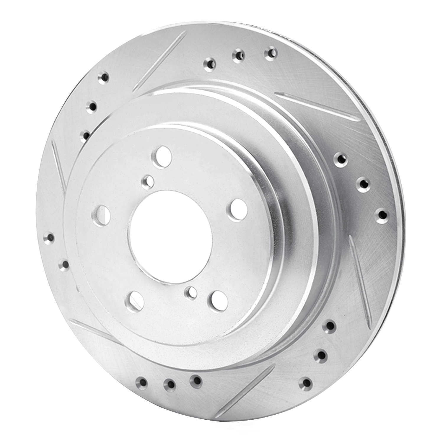 Dynamic Friction Company 631-13010L DFC Brake Rotor - Drilled And Slotted - Silver