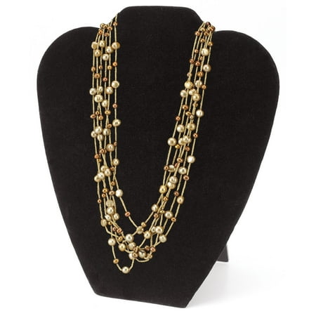 Black Velvet Necklace Display Easel - Case of 50