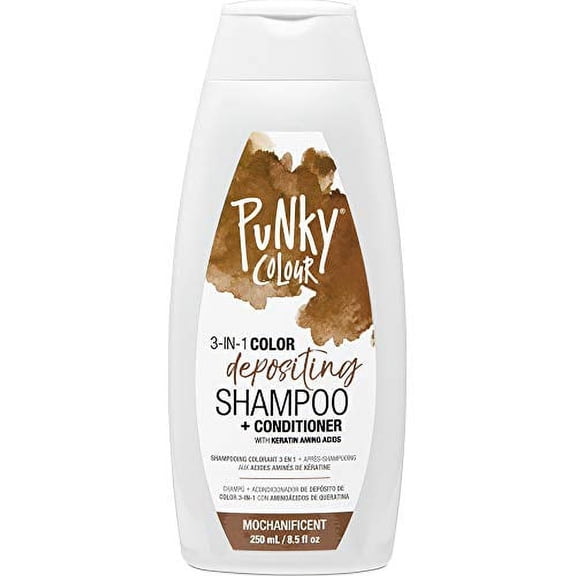Punky Mochanificent 3-in-1 Color Depositing Shampoo & Conditioner with Shea Butter and Pro Vitamin B that helps Nourish and Strengthen Hair, 8.5 oz