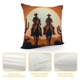 thumbnail image 4 of Wuche Western Square Pillow Cases - Cowboy Pillow Covers - Sunset Pillowcases  Multiple specifications, 4 of 5