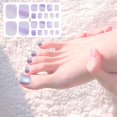 thumbnail image 2 of FSTDElivy 22 Pcs Autocollants pour Ongles de Pieds, Bandes de Vernis à Ongles Unies Assorties pour Femmes, Autocollants Auto-Adhésifs pour Ongles de Pieds en Gel, Liquidation, 2 of 6