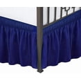 thumbnail image 6 of RUseeN Wrap Around Bed Skirts for King Beds 15" Drop, Lavender Blue Adjustable Elastic Dust Ruffles Easy Fit Wrinkle & Fade Resistant Silky Luxurious Fabric Machine Washable, 6 of 7