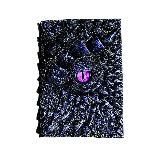 GUOOL Journal Artistique Rétro à Il de Dragon 3D Sculpture Journal Violet