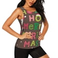 thumbnail image 2 of Easygdp Ho Ho Ho Joyeux Noël pour Débardeur d'Entraînement pour Femmes, Haut de Course, T-Shirt de Randonnée, Séchage Rapide pour Course, Yoga, Randonnée-Petit, 2 of 7