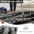 thumbnail image 5 of Sage Green Black Stripes Outdoor Rug for Patio/Deck/Porch, Non-Slip Large Area Rug 5 x 8 Ft, Grey Abstract Gradient Striped Indoor Outdoor Rugs Washable Area Rugs, Camping Rug Carpet Runner, 5 of 8