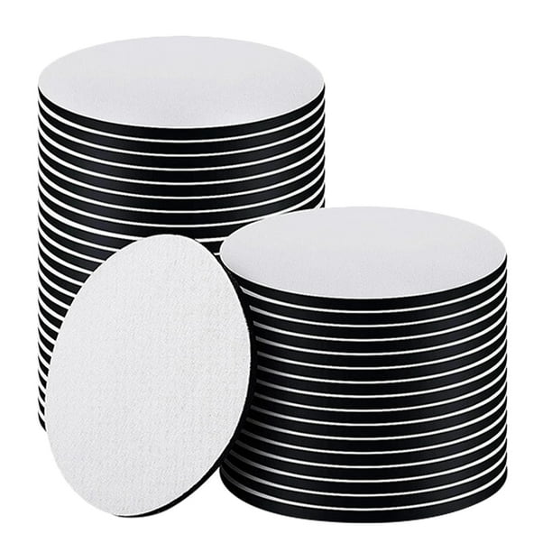 50 posavasos de sublimación térmica para manualidades, pintura, transferencia de calor, posavasos redondos en blanco para sublimación, posavasos para manualidades.