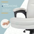 thumbnail image 4 of Click365 Classic Big & Tall Executive Office Chair Bonded Leather Light Gray, 4 of 9