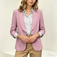 thumbnail image 6 of Enjoytime Women'S Blazer Lapel 3/4 Sleeve Business Casual Suit Jacket Fashion Open Front Work Office Outerwear, 6 of 8