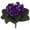 PURPLE, variant on Nearly Natural Plastic 9" African Violet Artificial Plant (Set of 6) , Purple