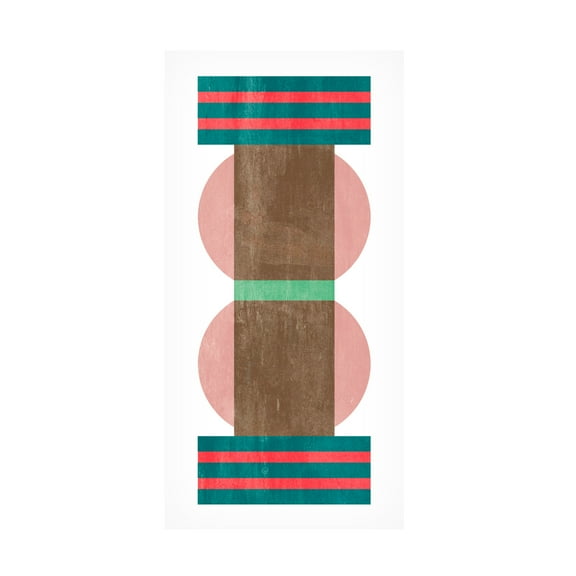 Canvas Wall Art - Melissa Wang 'Sweet Blocks IV' Wall Art for Living Room, Bedroom, or Office Décor by Trademark Fine Art - 10 x 19 Inches