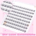 thumbnail image 4 of Extensiones de pestañas Ruairie Lash Clusters, 96 unidades, rizo en C de 9 a 11 mm, 4 of 6