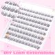 thumbnail image 4 of Extensiones de pestañas Ruairie Lash Clusters, 96 unidades, rizo en C de 9 a 11 mm, 4 of 6