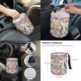 thumbnail image 7 of Yuyamidu Hummingbird Car Seat Covers Full Set of 14 Flower Steering Wheel Cover Seat Belt Pads Garbage Bag Armrest Cover Handbrake Cover Set Rear View Mirror Protector Coasters Fit for SUV Van Truck, 7 of 7