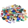thumbnail image 3 of Sobre el peso de 1 kg de fragmentos de mosaico, piezas de esquina de formas irregulares hechas a mano, partículas de vidrio de colores mezclados, 3 of 4