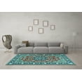 thumbnail image 3 of Ahgly Company Indoor Rectangle Persian Light Blue Traditional Area Rugs, 8' x 12', 3 of 4