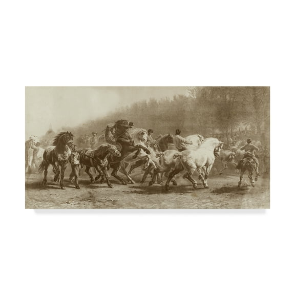 Trademark Fine Art 'Horse Fair' Canvas Art by Rosa Bonheur