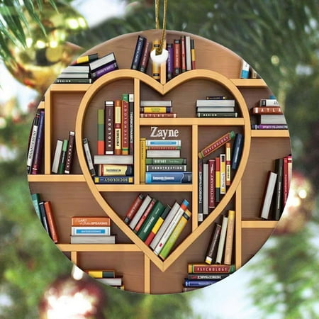 

Modern Farmhouse Decor Round Bookshelf Pendants Home Decor Pendants Fun Pendants Holiday Decor Pendants