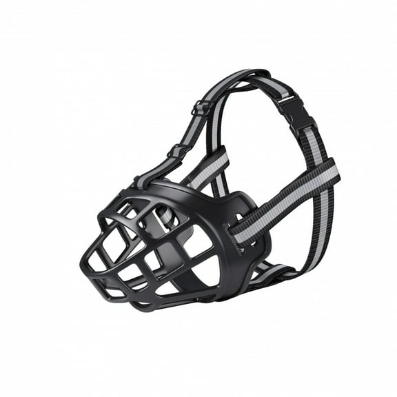 Reflect Light Dog Mouth Guard Cover Comfy Breathable Basket Muzzle Against Biting Barking Dog Mask Anti-barking Muzzle For Pets
