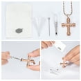 thumbnail image 6 of Rope Winding Cross Cremation Ashes Urn Pendant Necklace Memorial Keepsake Jewelry Lord’s Prayer Cross Ashes Necklaces, 6 of 6