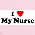 thumbnail image 2 of CafePress - I Love My Nurse Infant Bodysuit - Baby Light Bodysuit, 2 of 4