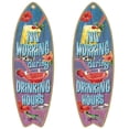 thumbnail image 1 of Decoraciones Marinas VentDepot SurfSplash 2Pzas 16x45cm Madera Tabla De Surf, 1 of 5