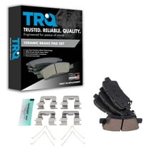 TRQ Rear Ceramic Brake Pad Set for Hyundai Veloster Kia Forte BFA19059