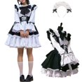 thumbnail image 2 of Traje de sirvienta para mujer,Traje de sirvienta para mujer Anime Anime Vestido largo Vestido con delantal blanco y negro Tecnología avanzada, 2 of 8