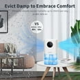 thumbnail image 2 of Small Dehumidifier for Bedroom, Auto Shut-Off,  Light, Timer, Sleep , 58oz Portable Home Dehumidifier for Bathroom, Closet, RV, 2 of 7