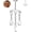 Steel Star, variant on OUFER Vertical Helix Earring Hidden Star Chain Flat Back Earring Threadless Cartilage Stud Dangle Vertical Rook Tragus Earrings For Women Men Steel