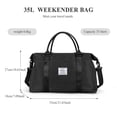 thumbnail image 5 of Travel Duffel Bag, Sports Tote Gym Bag, Shoulder Weekender Overnight Bag for Women, Boarding Bag for Men, 5 of 8