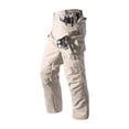 thumbnail image 6 of MELDVDIB Mens Cargo Pants Ripstop Solid Color Tapered Leg Hiking Pants Drawstring Waisted Joggers with Multi Pockets, 6 of 7