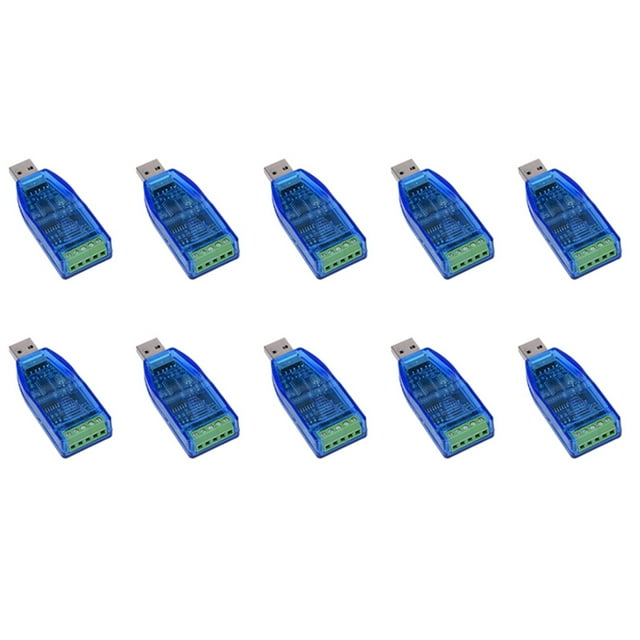 10X Convertidor de Línea Serial Semidúplex Bidireccional de Módulo de Comunicación USB Una RS485