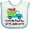 White and Blue, variant on Inktastic I Love My PawPaw Boys or Girls Baby Bib
