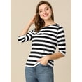 thumbnail image 3 of Disfraz de Día de San Patricio Allegra K para mujer Mangas en el codo Top Cuello redondo Camiseta ajustada M, 3 of 6