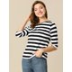 thumbnail image 3 of Disfraz de Día de San Patricio para mujer Allegra K Camiseta ajustada estampada Blanco negro XS, 3 of 6
