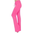 thumbnail image 4 of Women's Pants Casual Pants Women Pink Womens Pants Comfy Pants Women Work Wide Leg Trousers with Pockets Womens Summer Pants, 4 of 5