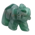 thumbnail image 4 of Figurine d'Éléphant Sculptée en Pierre de 1,5 Pouce, Énergie Positive, Détails Réalistes, Solide, Décoration de Bureau à Domicile, Cadeau, Pièce de Collection, 4 of 8