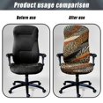 thumbnail image 4 of POLERO Anti Aging All-in-One Computer Desk Chair Protector Cover for Home, Elastic Cloth Anti Dust Office Chair Cover with Breathable, 4 of 7