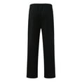 thumbnail image 6 of TrendOFT Mens Baggy Sweatpants with Pockets Drawstring Wide Leg Lounge Pants Workout Running Workout Sweat Pants Black L, 6 of 8