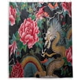 thumbnail image 6 of FREEAMG Chinese Dragon Shower Curtain Waterproof Washable Shower Bath Curtain 60x72 Inch Bathroom Decoration Fabric Shower Curtains with 12 Hooks, 6 of 6