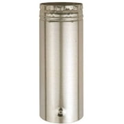 AmeriVent 4E12A Type B Gas Vent Pipe 12 in L Aluminum/Galvanized Steel