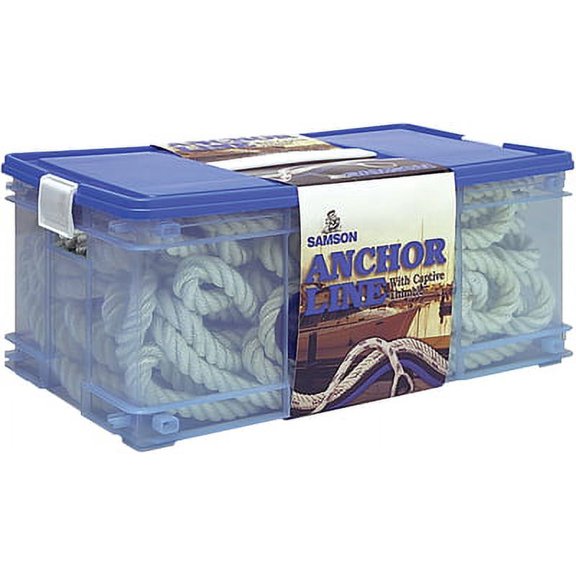 Samson Pro-Set Premium 3-Strand Twisted Nylon Anchor Line Twisted Anchor Line Size: 3/8" x 100'