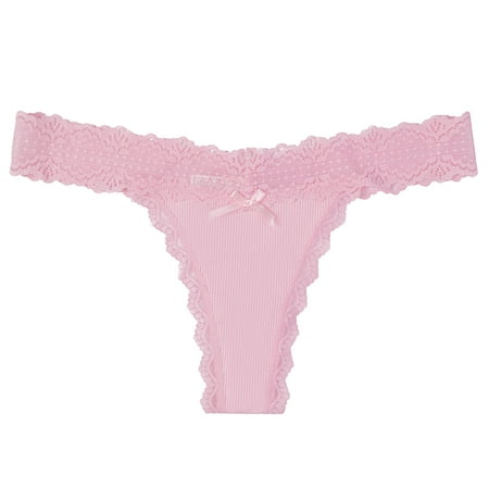 

zuwimk Cotton Thongs For Women Women s Beyond Comfort Hi Cut Panties Pink XS
