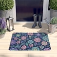 thumbnail image 2 of Pioneer Flower Floral Print Flannel Non Slip Door Rugs,Washable Door Mats Indoor,Decorative Door Mats,Dirt-Resistant and Absorbent Doormat for Entrance,Bedroom,Kitchen,Bathroom,23.5"x16", 2 of 5