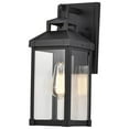 thumbnail image 6 of Nuvo Lighting Corning 1 Light Medium Wall Lantern Matte Black with Clear Glass, 6 of 8