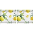 thumbnail image 3 of Lemon Kitchen Curtains 2 Panels UV Protected Tier Curtains, Half Window Curtains Kitchen Tiers for Guest Room Bathroom Sink Laundry Room Basement,24 x 27 Inch, 3 of 7
