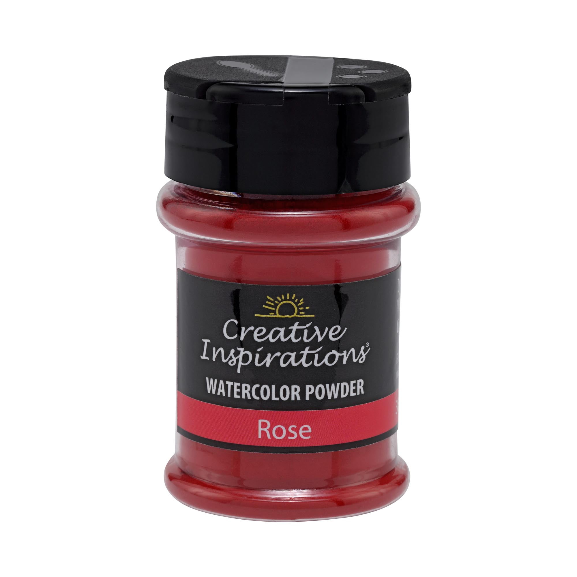 Creative Inspirations Powder Watercolor Paint 3 Pack - 38g Shaker Bottle, Rose - Dye-Based Water-Soluble Crystalline Pigments - Non-Toxic, Perfect for Abstract and Spontaneous Effects